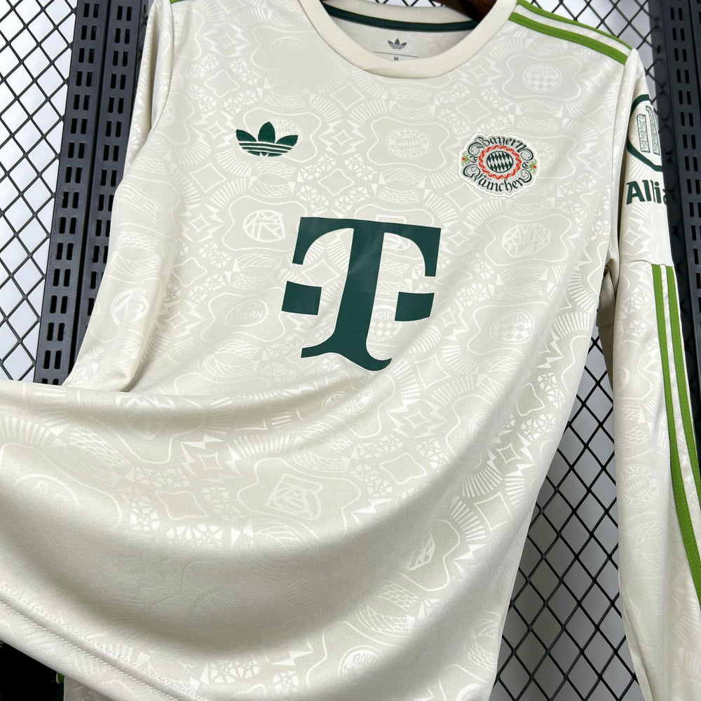 Mens Bayern Munich 2025-26 Oktoberfest Long Sleeve Jersey