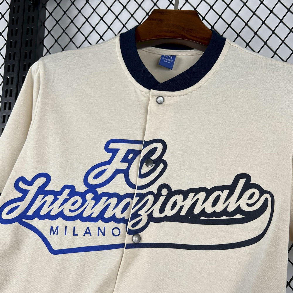 Mens Inter Milan 2025-26 Baseball Jersey