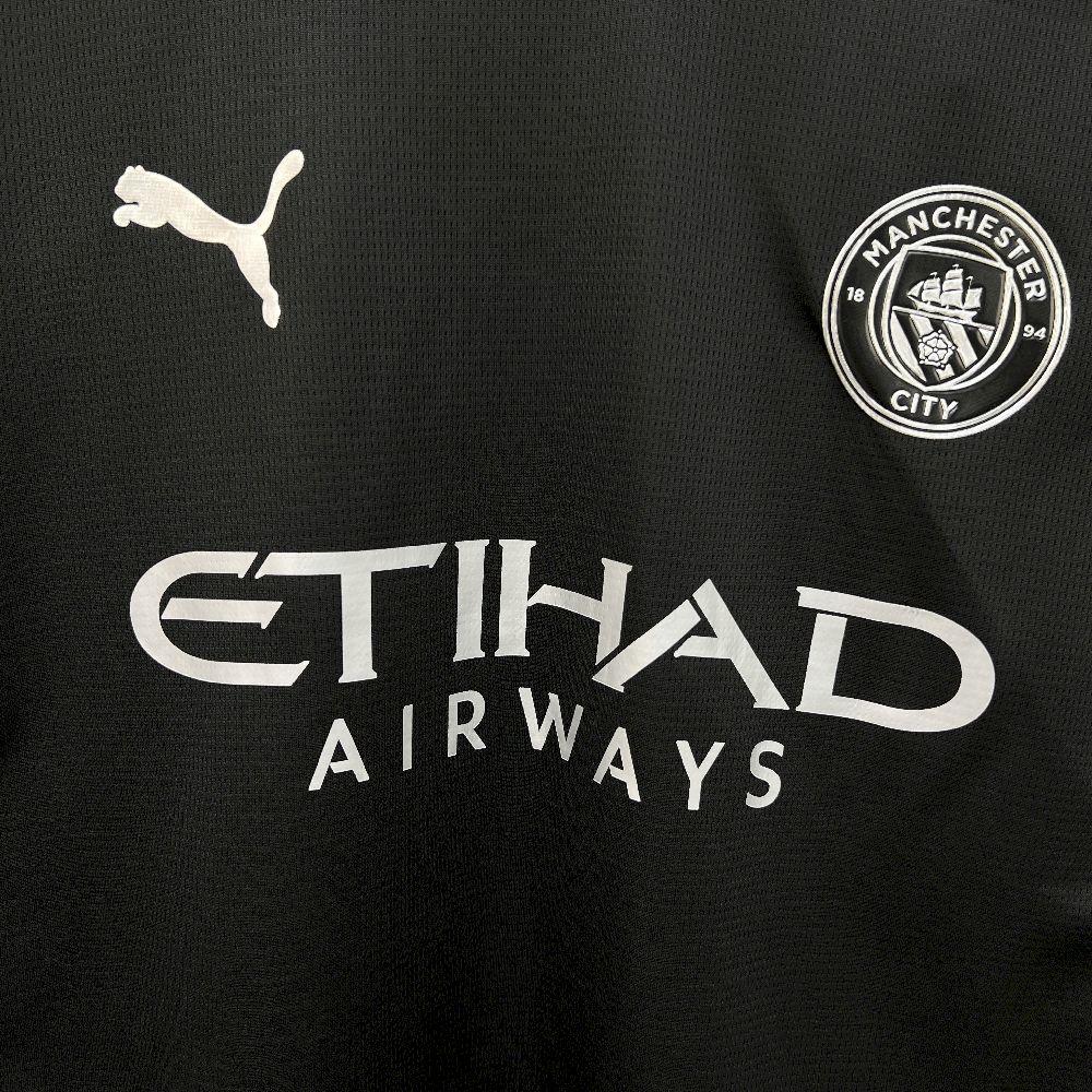 Mens Manchester City 2025-26 Away Long Sleeve Jersey