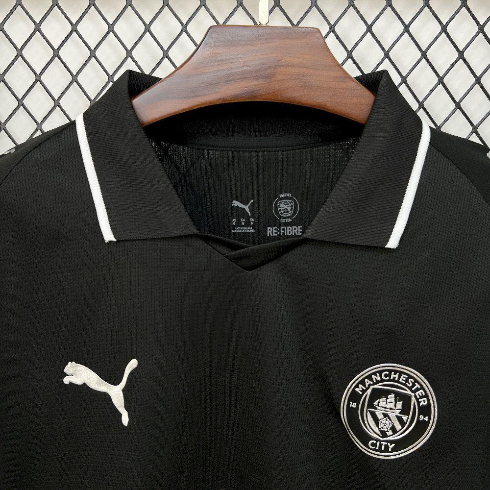 Mens Manchester City 2025-26 Away Long Sleeve Jersey