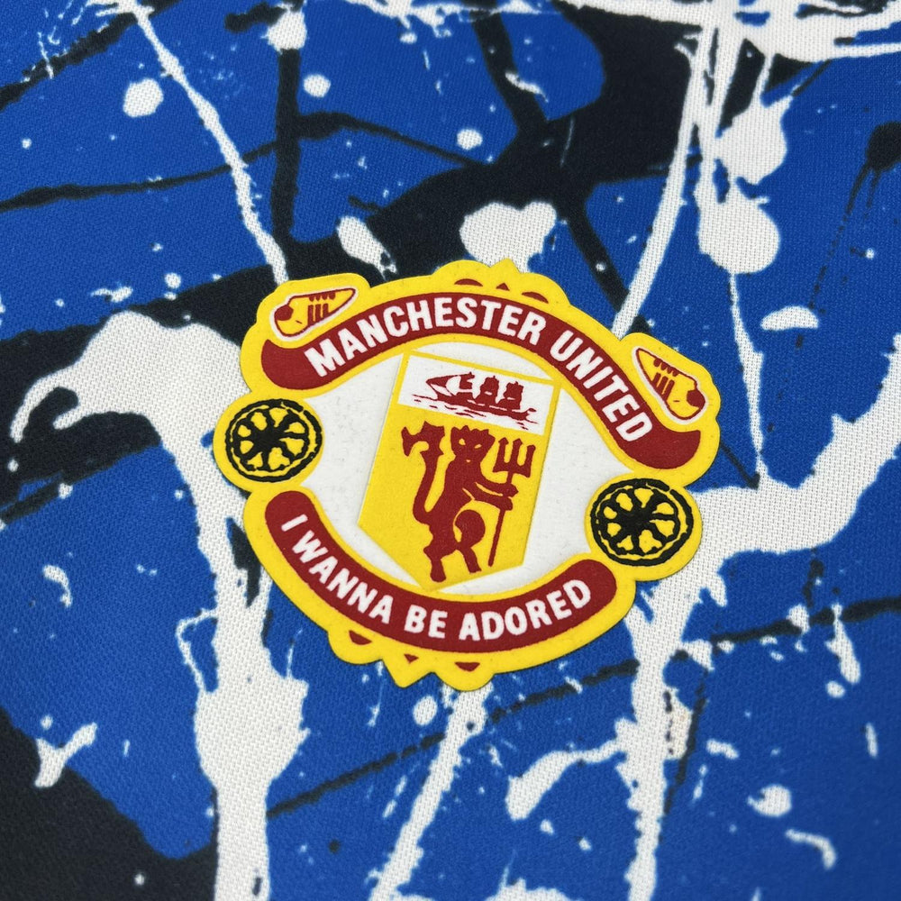 Mens Manchester United x Stone Roses 2025-26 Long Sleeve Jersey