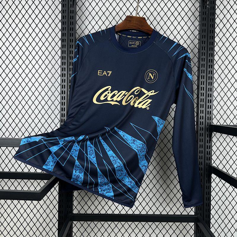 Mens Napoli 2025-26 Pre-match Long Sleeve Jersey