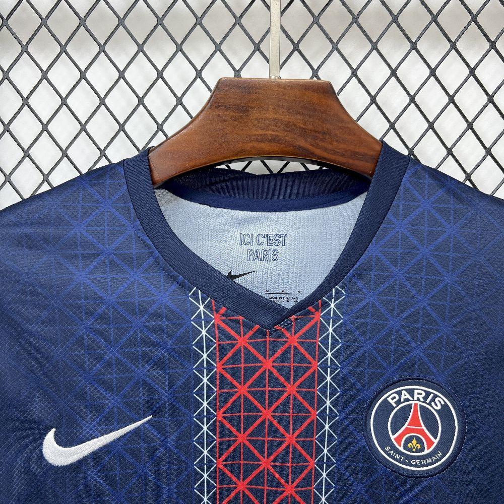 Mens Paris Saint-Germain 2025-26 Home Long Sleeve Jersey