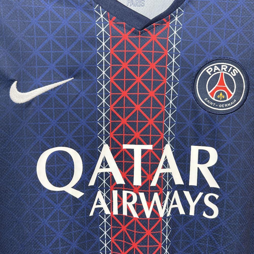 Mens Paris Saint-Germain 2025-26 Home Long Sleeve Jersey