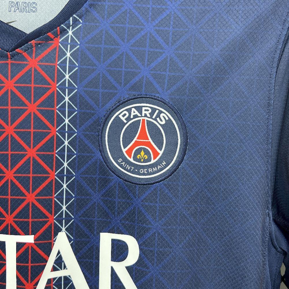 Mens Paris Saint-Germain 2025-26 Home Long Sleeve Jersey