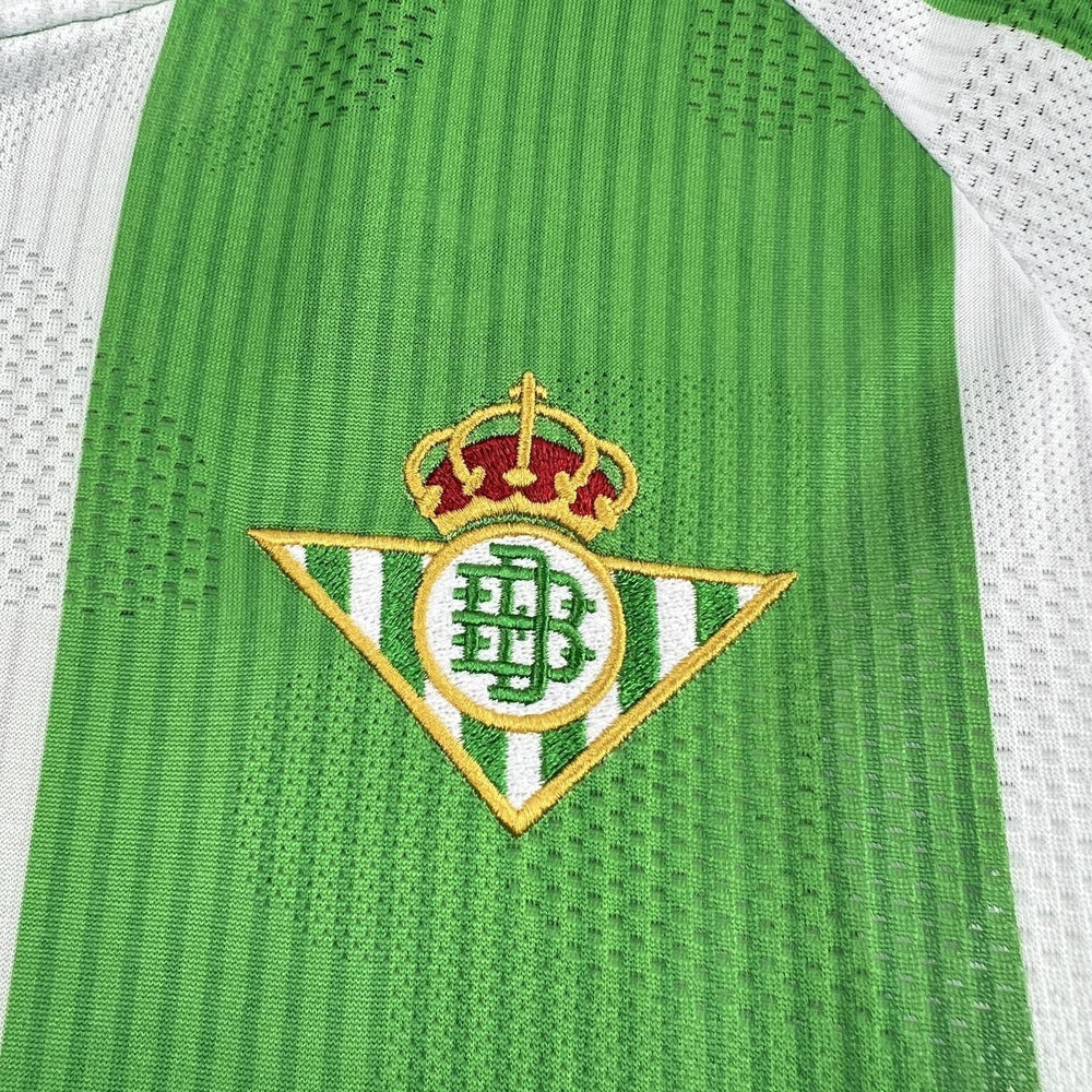 Mens Real Betis 2025-26 Home Long Sleeve Jersey
