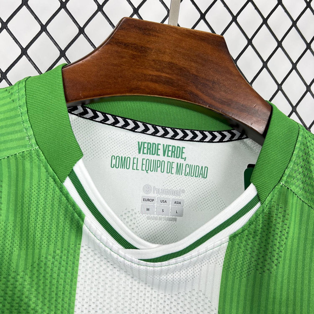 Mens Real Betis 2025-26 Home Long Sleeve Jersey