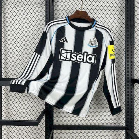 Newcastle United 2025-26 Home Long Sleeves Jersey