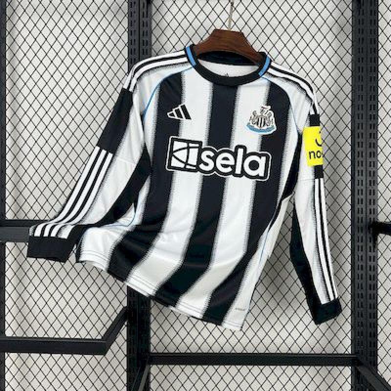Newcastle United 2025-26 Home Long Sleeves Jersey