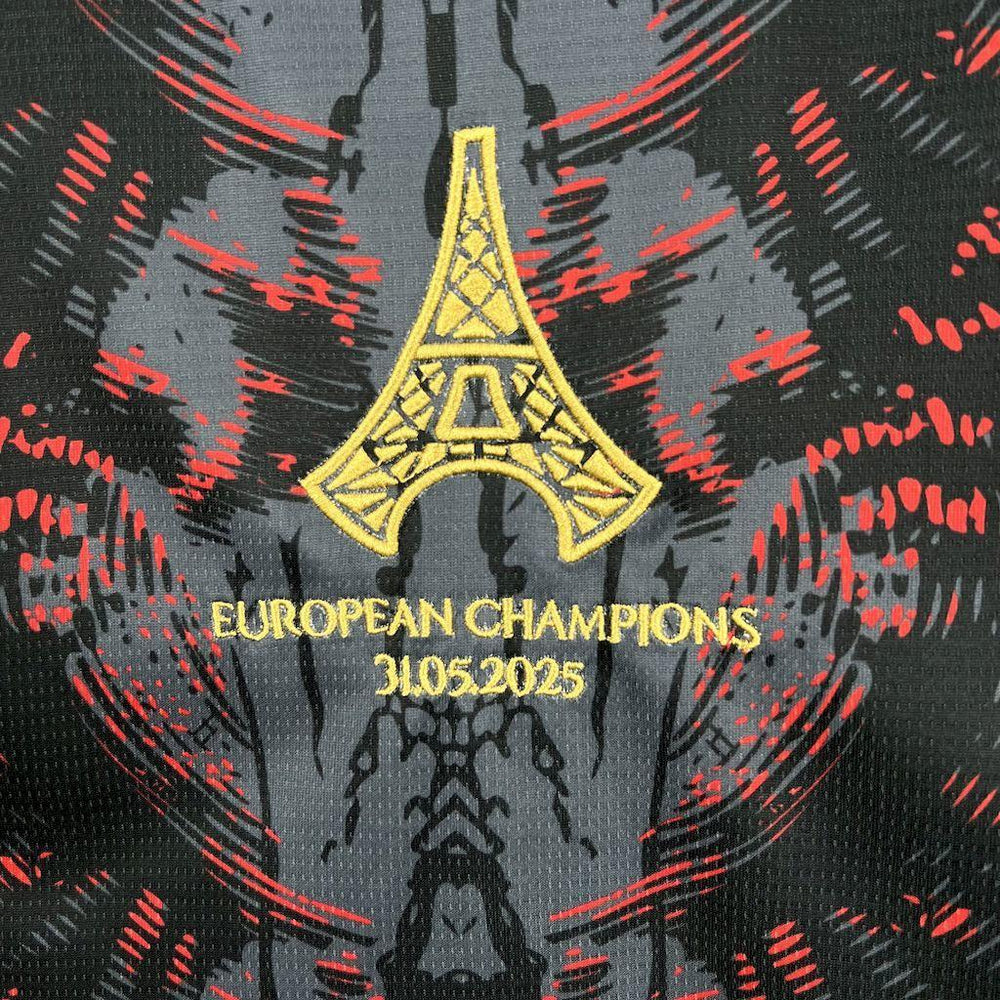 Paris Saint-Germain 2025-26 (CAMPEONES DE EUROPA) Grey Jersey