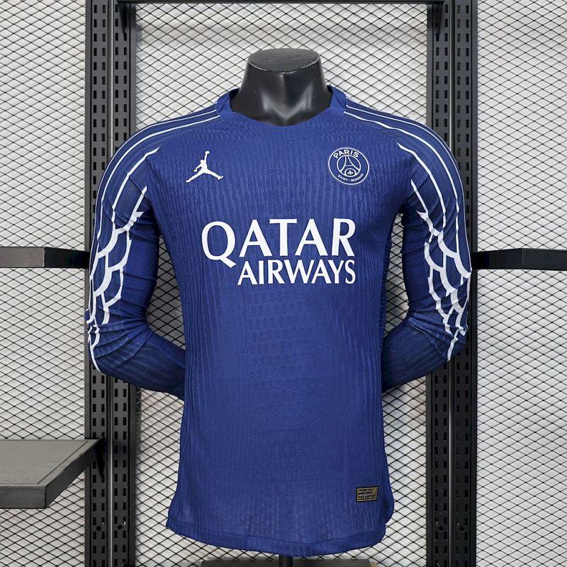 Paris Saint-Germain 2025-26 Fourth Away Long Sleeves Jersey Player Version