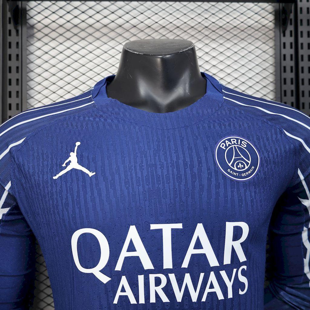 Paris Saint-Germain 2025-26 Fourth Away Long Sleeves Jersey Player Version
