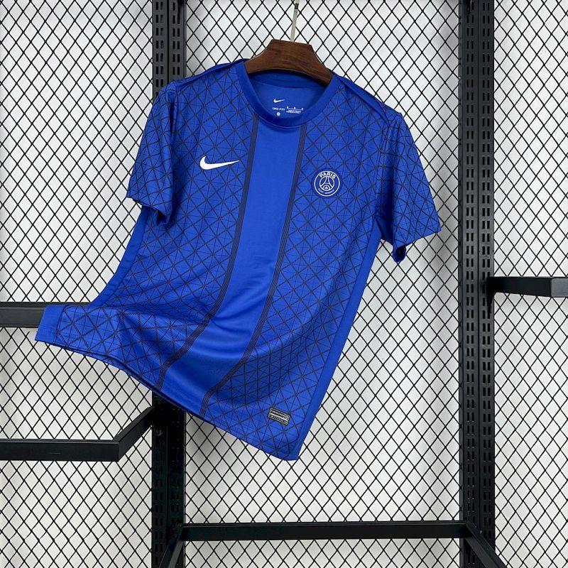 Paris Saint-Germain 2025-26 Pre-match training blue Jersey
