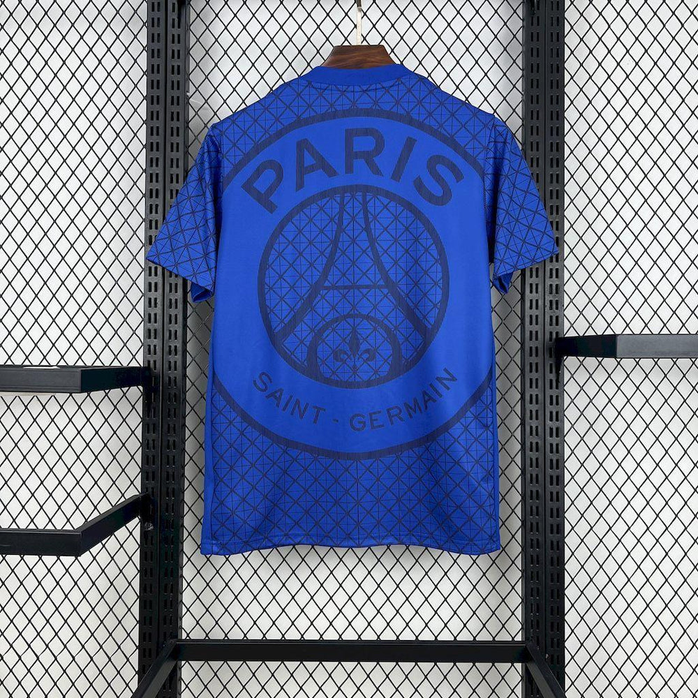 Paris Saint-Germain 2025-26 Pre-match training blue Jersey