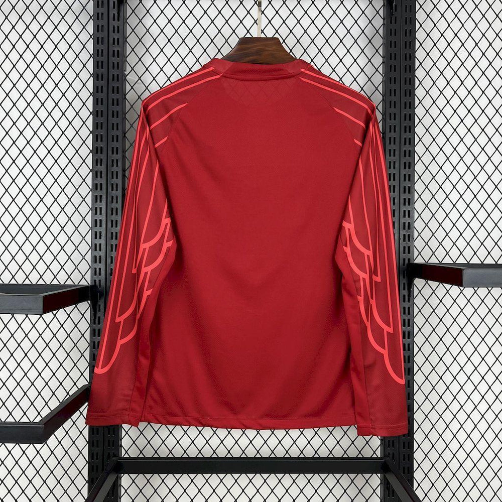 Paris Saint-Germain 2025-26 Red goalkeeper Long Sleeves Jersey
