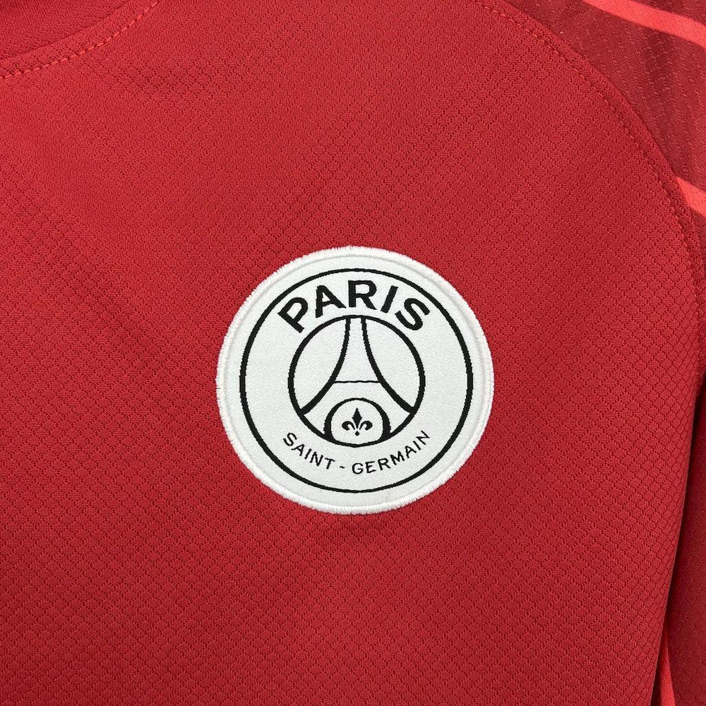 Paris Saint-Germain 2025-26 Red goalkeeper Long Sleeves Jersey