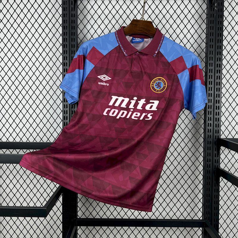 Retro Aston Villa 1990-92 Home Jersey