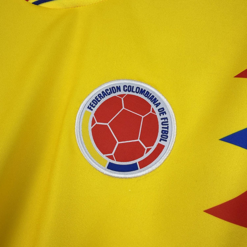 Retro Colombia 1990 Home Long Sleeve Jersey