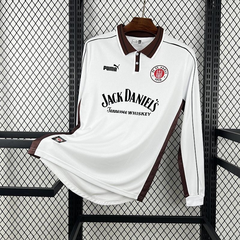 Retro FC St. Pauli 1999-00 Home Long Sleeves Jersey