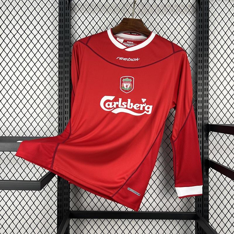 Retro Liverpool 2002-04 Home Long Sleeve Jersey