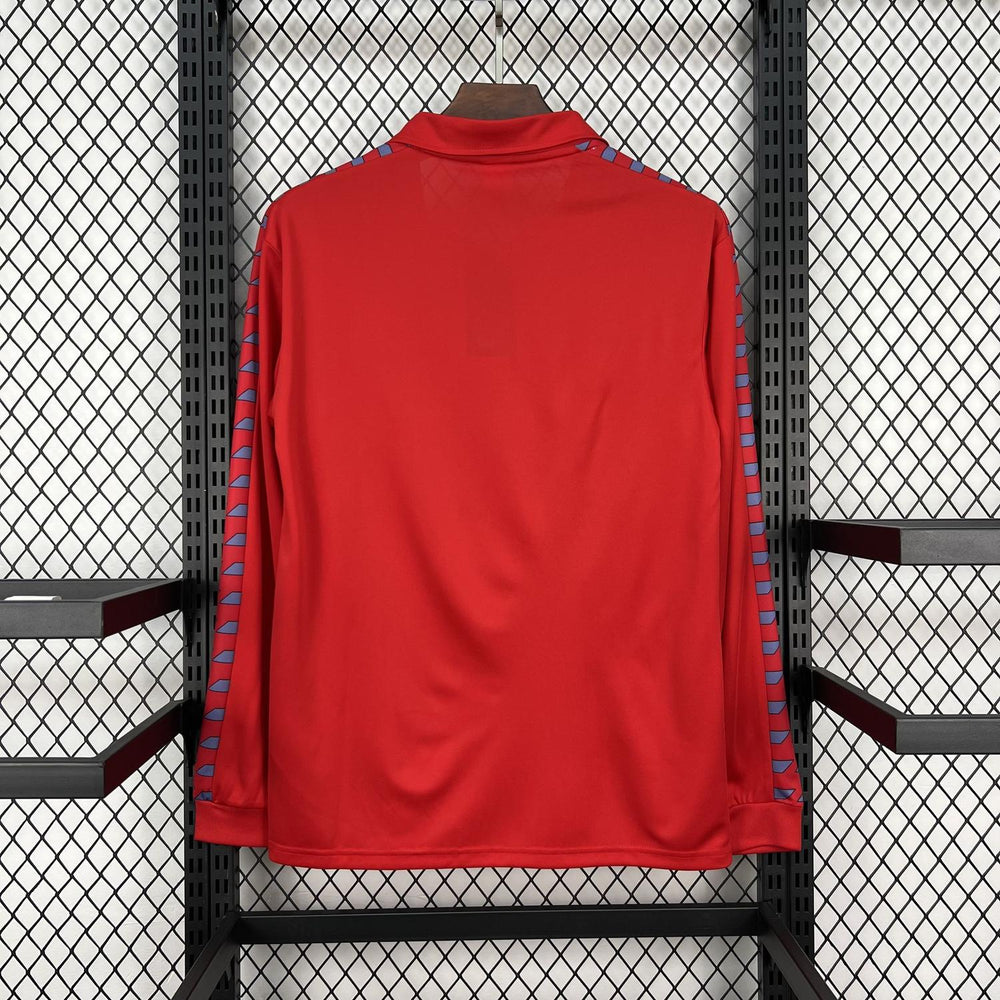 Retro Real Zaragoza 1983-84 Home Long Sleeve Jersey