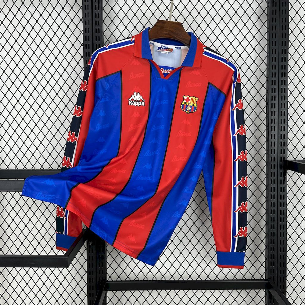 Barcelona 1995/97 Långärmad tröja (Retro) — Herr