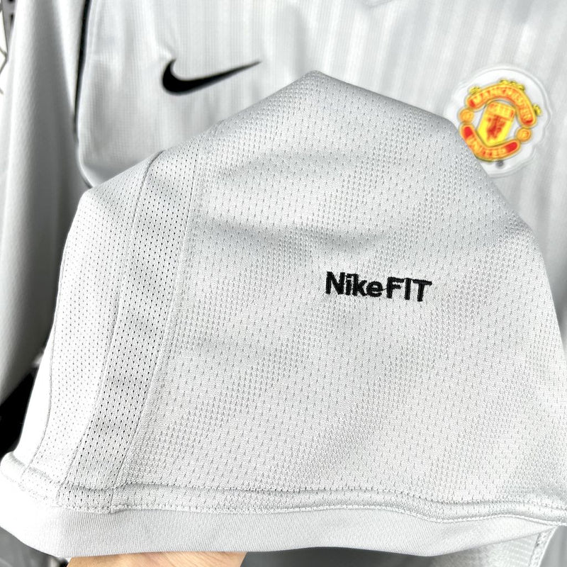 Manchester United 2007/08 Långärmad tröja (Retro) — Herr