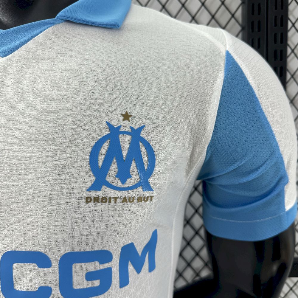 Olympique Marseille 2025-26 Home Jersey Player Version